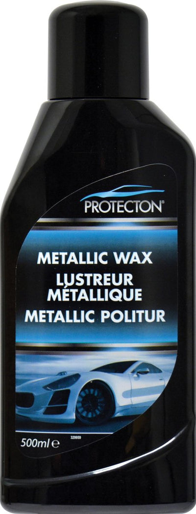 Cire métallisée Protecton - offre une protection longue durée - pour tous types de peintures métallisées - pour voiture, caravane, camping-car, moto ou bateau - renouvelle l'éclat - renforce la couleur - 500 ml