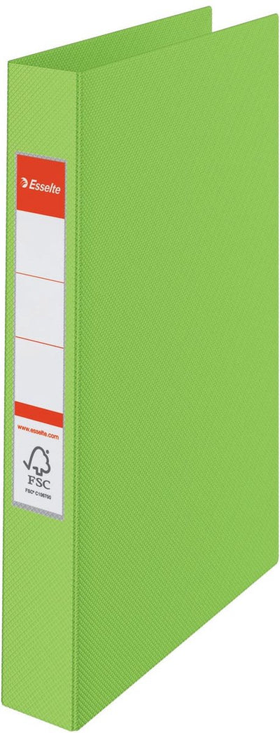 Esselte classeur à anneaux Vivida a4 2 anneaux o-mech 25mm pp vert - 10 pièces
