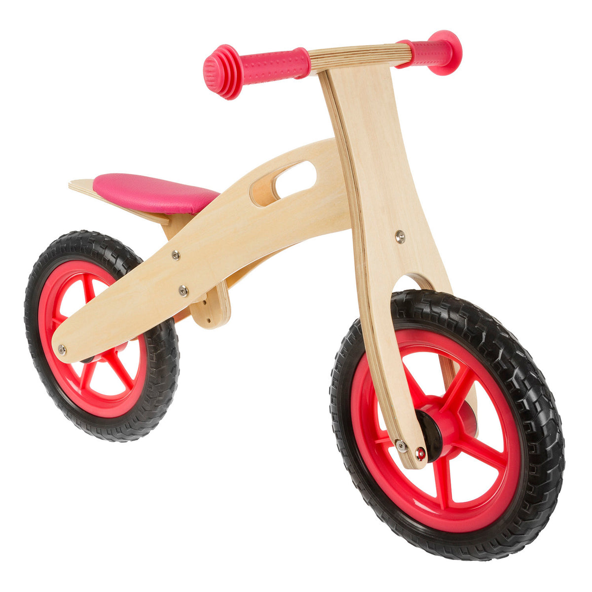 Vélo de balle en bois msg avec bois hrep 12 pouces rouge