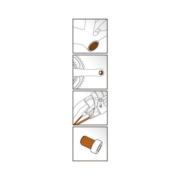 IceToolz Tube de graisse pour cuivre C172 (120 ml)