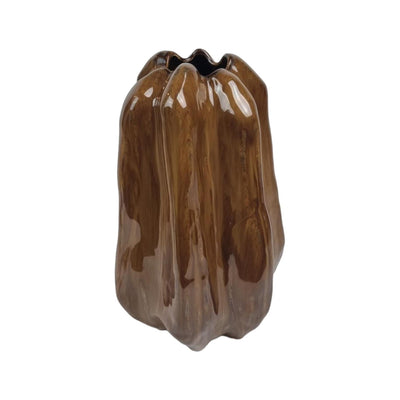 Vase ambiance manoir merano céramique 16,5x15x25,5cm