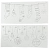 Autocollant de décoration de fenêtre Decoris Ambiance de Noël