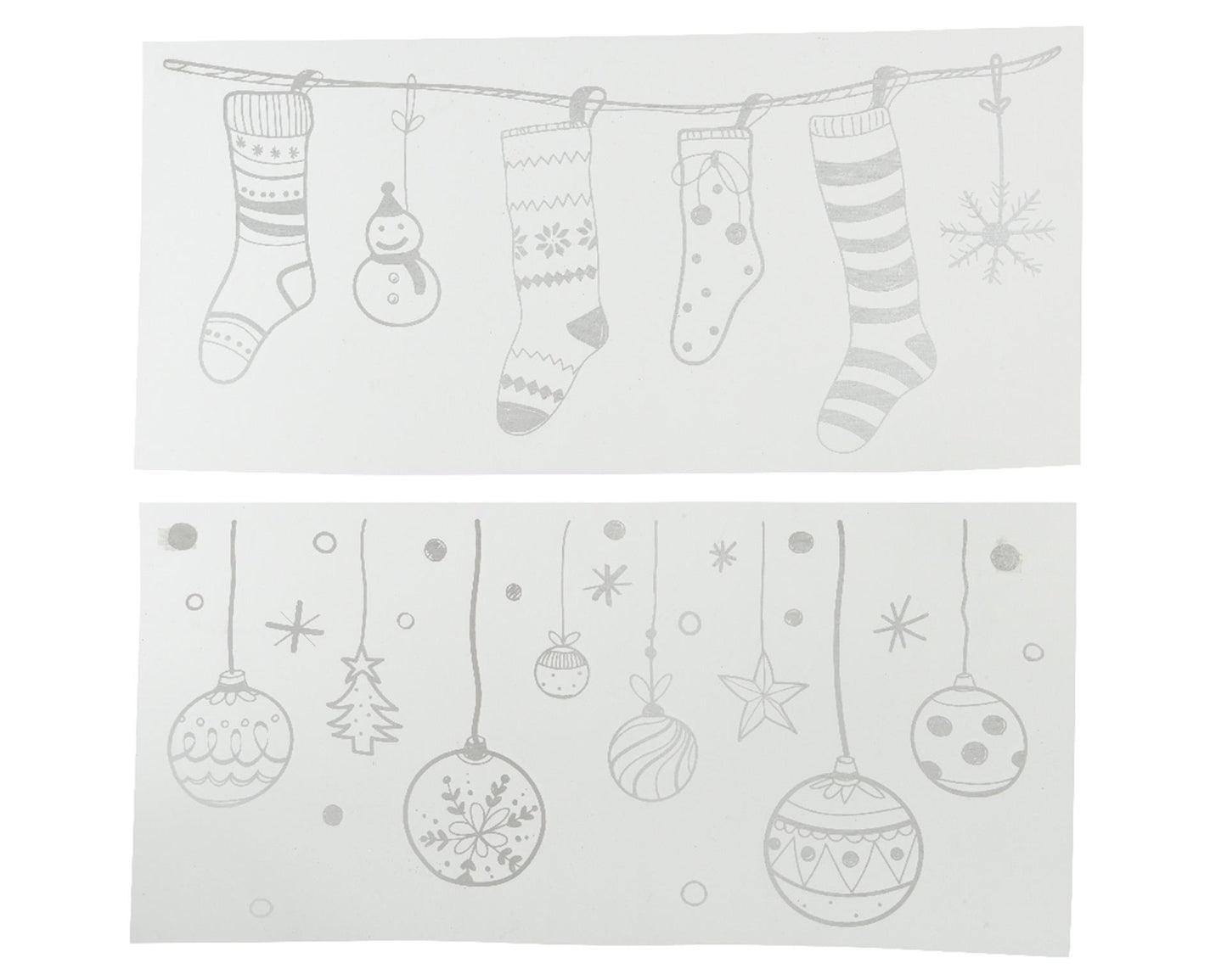 Autocollant de décoration de fenêtre Decoris Ambiance de Noël