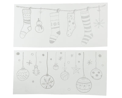 Autocollant de décoration de fenêtre Decoris Ambiance de Noël