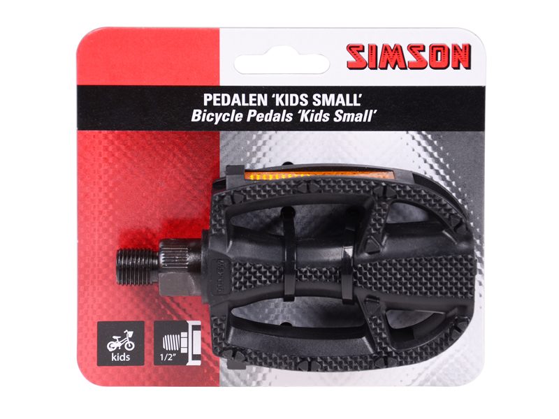 Pédales Kids Small 1 2 inch reflection black per set