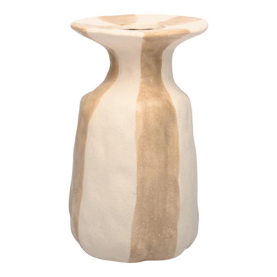 Vase ambiance manoir larisa blanc crème 15,3x15,3x26cm