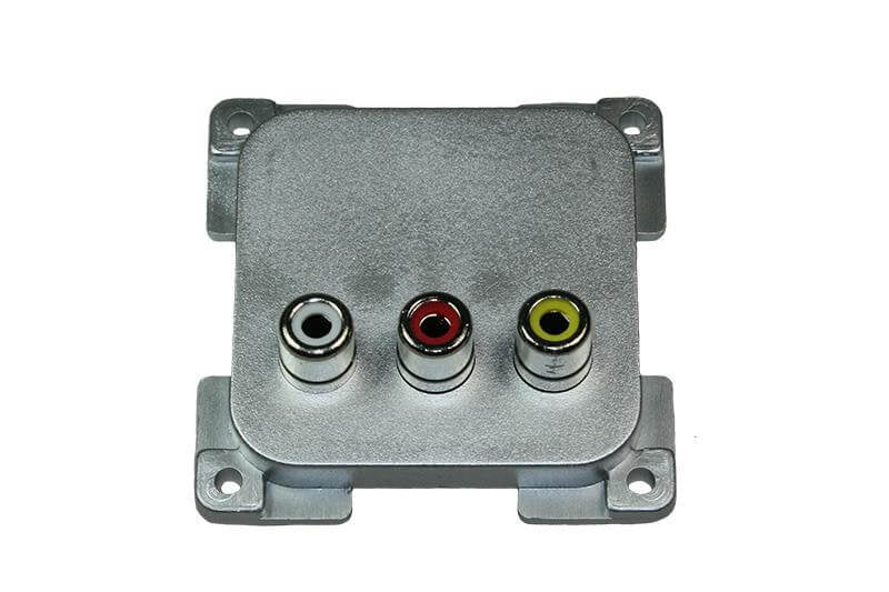 Prise vidéo et audio C-line argent