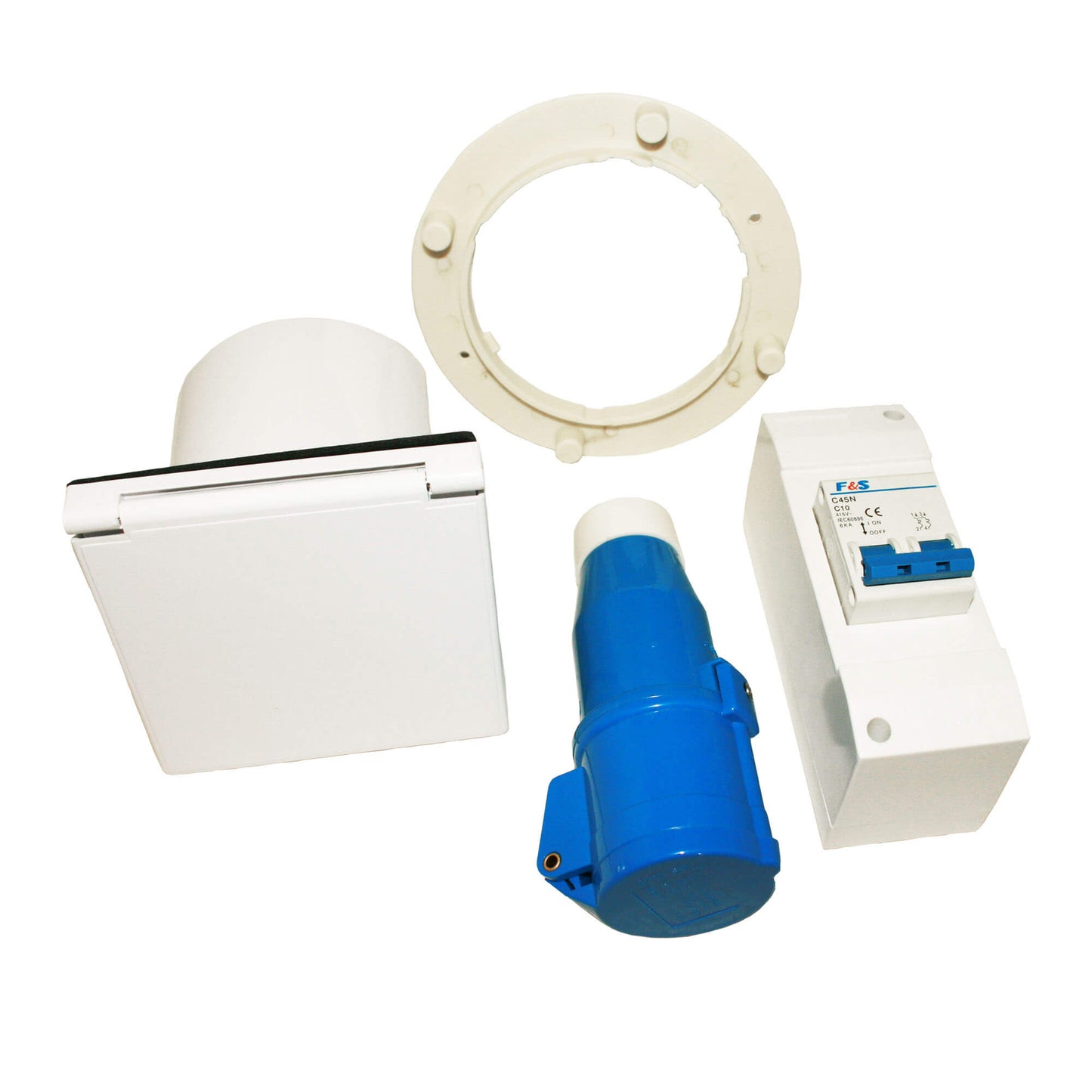 Pack de conversion de Schuko vers connexion CEE pour caravane et camping-car