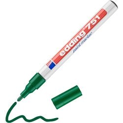Marqueur peinture 751 edding 4-751004 pointe ronde verte 1-2mm