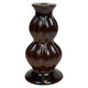 Bougeoir ambiance Mansion marron Ø7,7x15,5cm