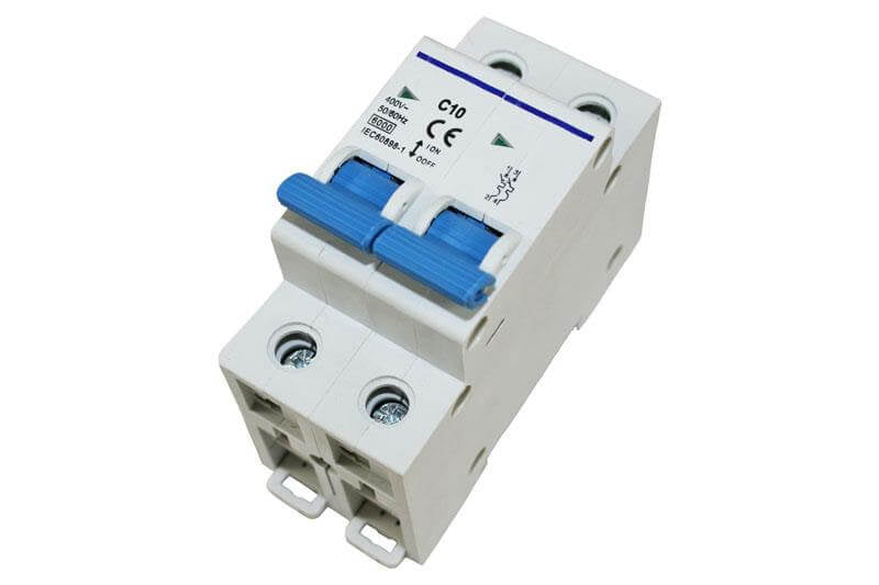 Disjoncteur bipolaire c10a - sans emballage de vente