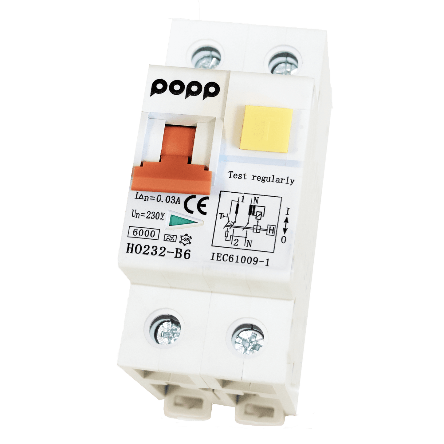 Disjoncteur différentiel combiné 30ma b6a type a