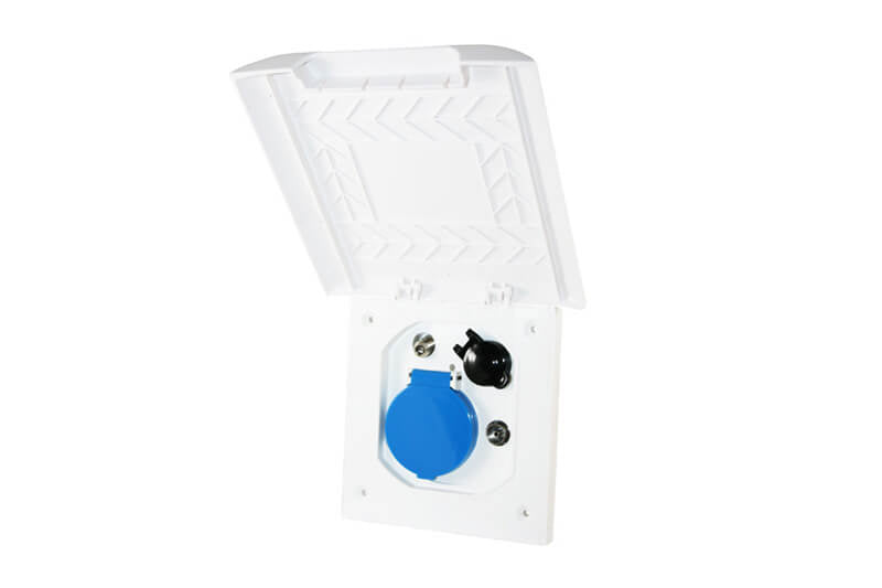 Prise Element line ESB-3 blanche - sans emballage de vente