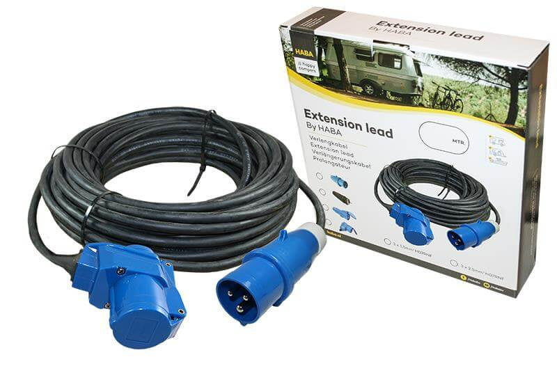 Ngk verleabel 10 mètres néoprène 3x 1,5mm² - fiche cee et raccord à angle droit - en boîte