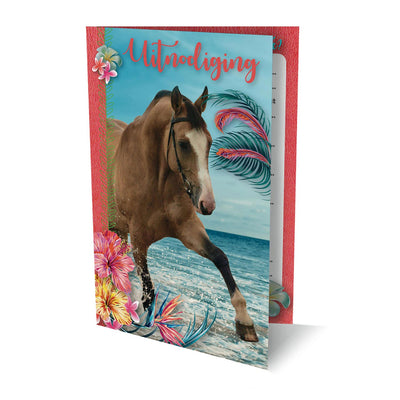Invitations cheval, 6 pcs.