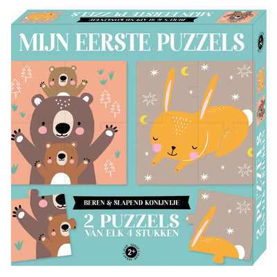 Miffy mes premiers puzzles - ours dormant ko, 2x4pcs.