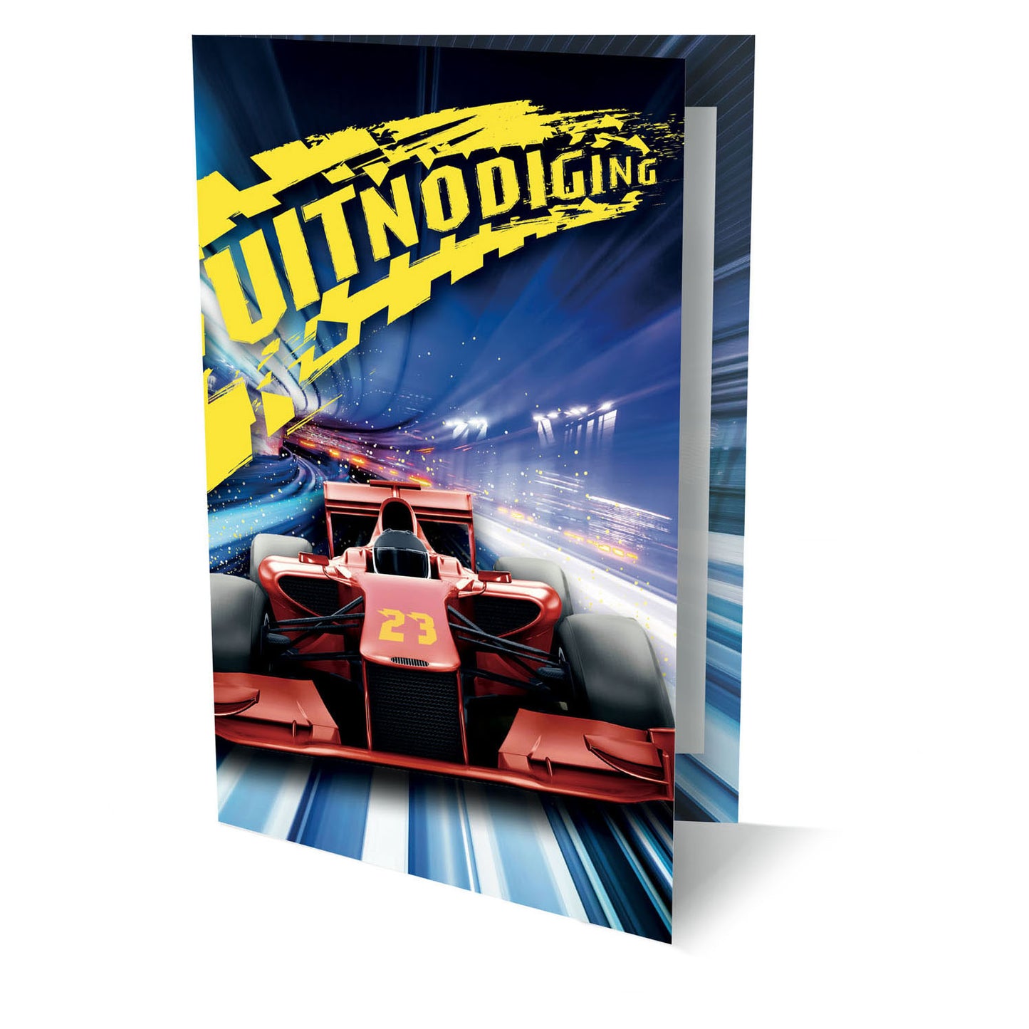 Invitations de voitures de course, 6 pcs.
