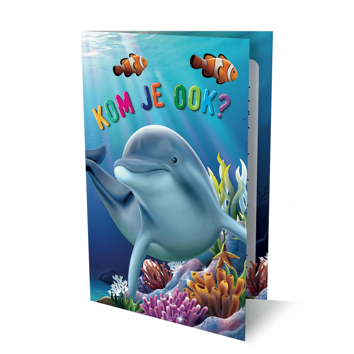 Invitations dauphins, 6 pcs.