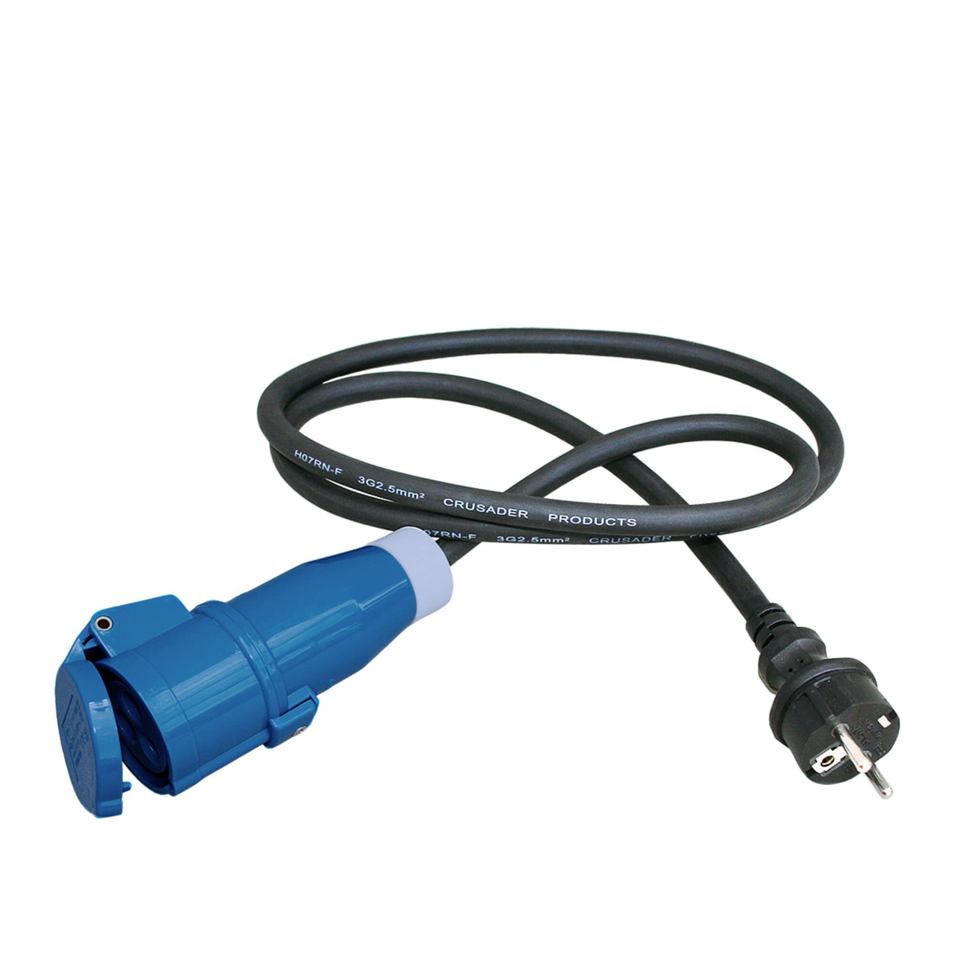Câble adaptateur 1,5 mètres 3x 2,5mm² avec fiche Schuko et prise CEE