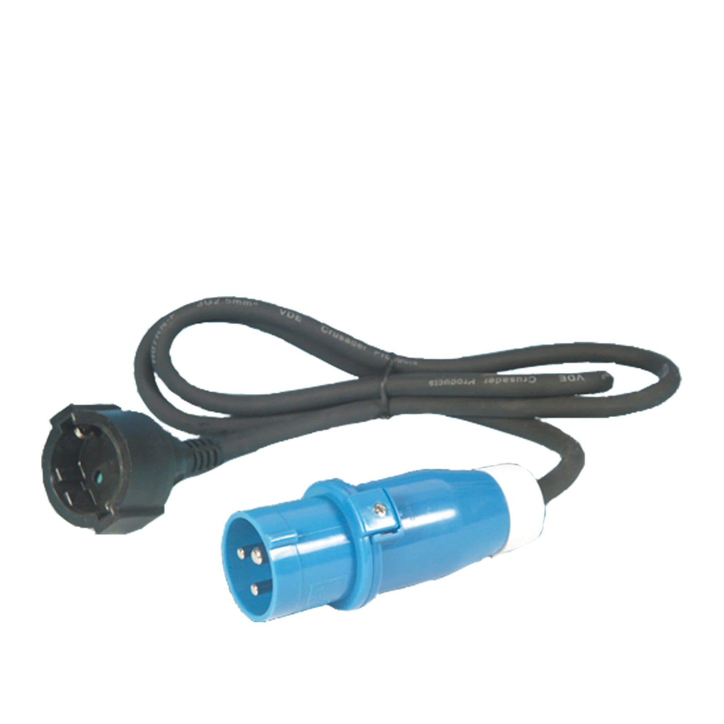 Câble adaptateur 1,5 mètres 3x 2,5mm² avec fiche CEE et prise Schuko - emballé