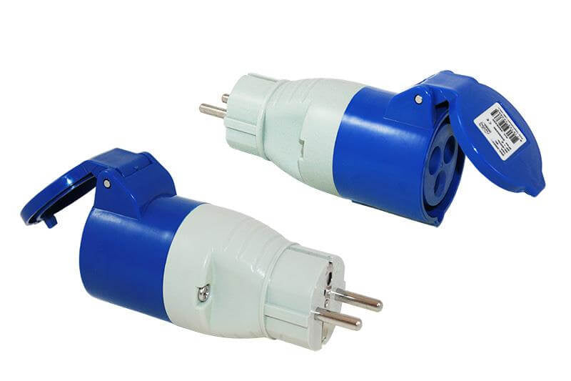 Adaptateur fiche Schuko et prise CEE