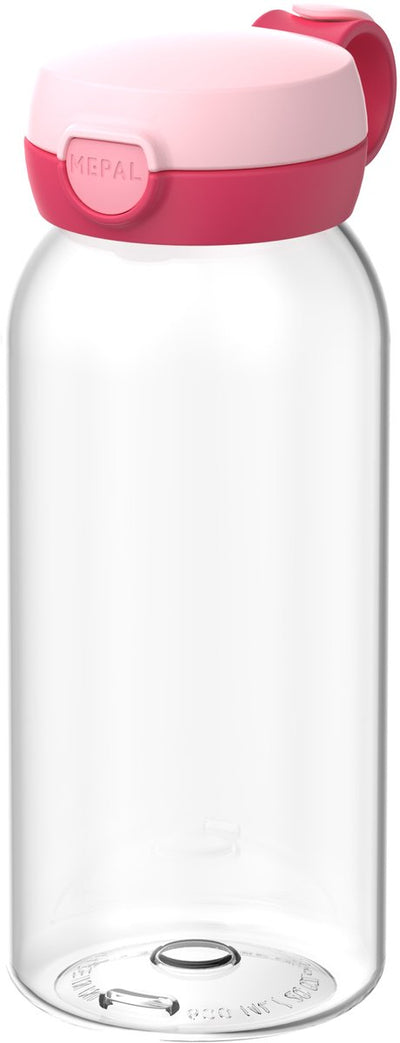 Gourde Mepal avec flip cap campus - 600 ml - gourde enfants - étanche - couvercle hygiénique - rose froid