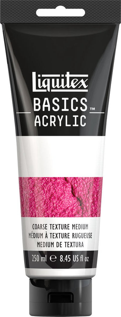 Liquitex basics texture grossière medium tube 250 ml – gel acrylique pour effets 3D structurés – gel texture grossière