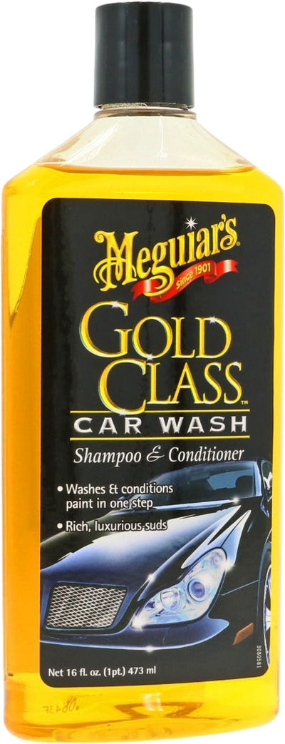 Meguiar's meguiar's gold class shampooing revitalisant pour lave-auto - 473 ml - shampooing pour voiture de luxe - nettoyage en profondeur