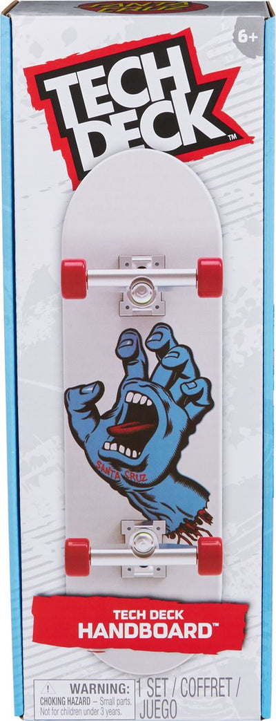 Tech Deck - Santa Cruz Handboard authentique mini skateboard - pour utilisation manuelle uniquement