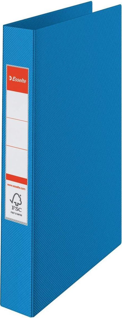 Classeur à 4 anneaux Esselte Viviva pour 190 feuilles A4 - largeur de dos de 42 mm - bleu