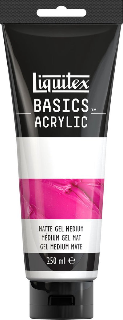 Liquitex 8870311 médium gel mat basics tube 250 ml – médium gel acrylique mat, modelable miscible