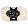 Fil de coton Creativ company, taille 8 8, l : 80-85 m, blanc cassé, 50 g 1 pelote
