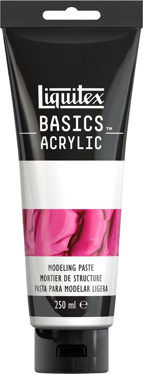 Liquitex basics 8870306 pâte à modeler – pâte structurée acrylique, mate, sans déchirure, miscible