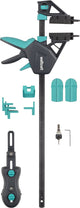 Wolfcraft - kit de construction de terrasse pro 11 pièces - fixation de terrasse pour une installation rapide et uniforme des planches de terrasse - 6970000
