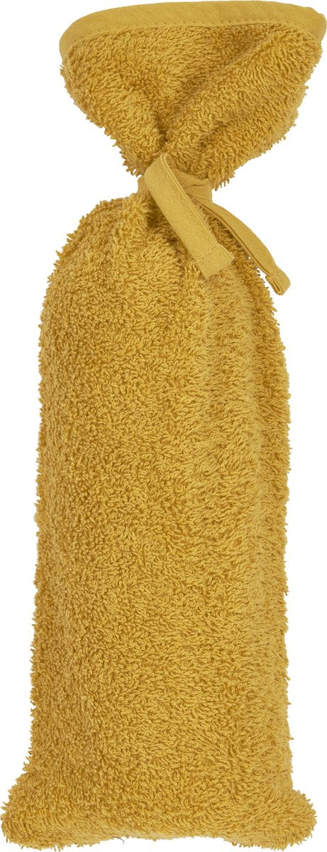 Housse de bouillotte unie Meyco bébé - tissu éponge - miel doré