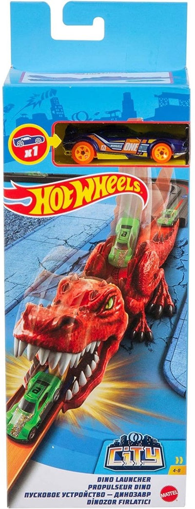 Lanceur de requins Hot Wheels - avec véhicule 7 cm - jeu de figurines