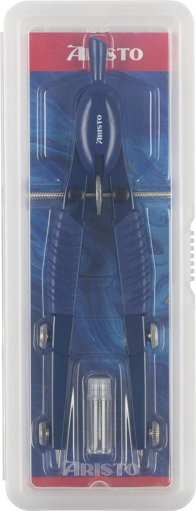 Boussole à réglage rapide Aristo - ligne supérieure - longueur 17 cm - diamètre 370 mm - bleu profond - ar-55818