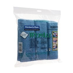 Chiffon de nettoyage 8395 wypall 40x40cm polyester bleu 6 pièces