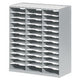Rack de tri évolution paperflow 36 compartiments polystyrène empilable gris