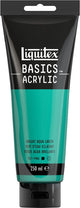 Liquitex 88700233 peinture acrylique basics vert aqua brillant – 250 ml | peinture acrylique pour artistes | viscosité moyenne | couleur résistante à la lumière pour peindre sur toile