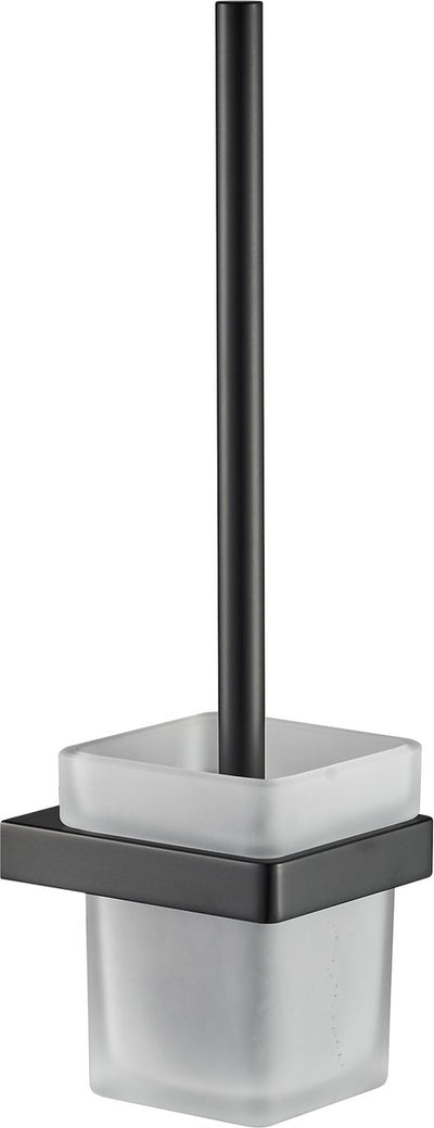 Brosse WC Plieger Altea avec support – montage mural – noir mat