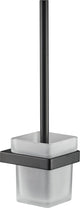 Brosse WC Plieger Altea avec support – montage mural – noir mat