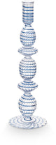 Pip studio chandelier tourbillon - bougeoir en verre - bleu foncé - 28cm
