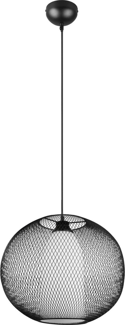 Trio filo - lampe suspendue - noir mat - excl. 1x e27 4,9 w - montage au plafond - réglable en hauteur