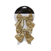 Decoris noeud doré lot de 2 pièces 12x13cm