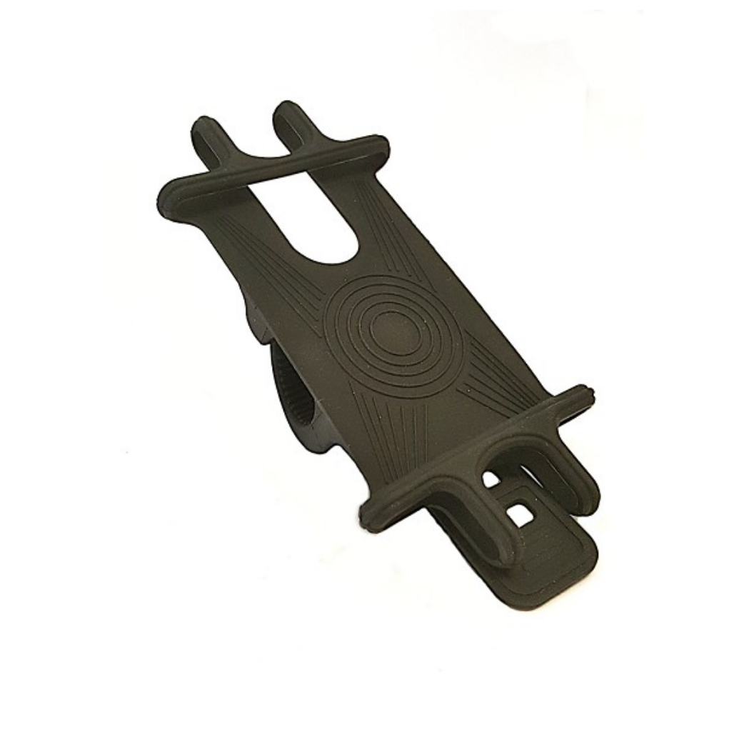 Porte-téléphonie en silicone pour assemblage sur le guidon à vélo, noir