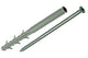 Mack 1019931 - fiche de cadre longue exp. polyam. + scr 4 pièces 10 x 160 mm | 5 pièces