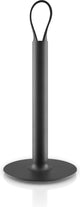 Eva solo - porte-rouleau de cuisine - noir - acier inoxydable - caoutchouc - cuir