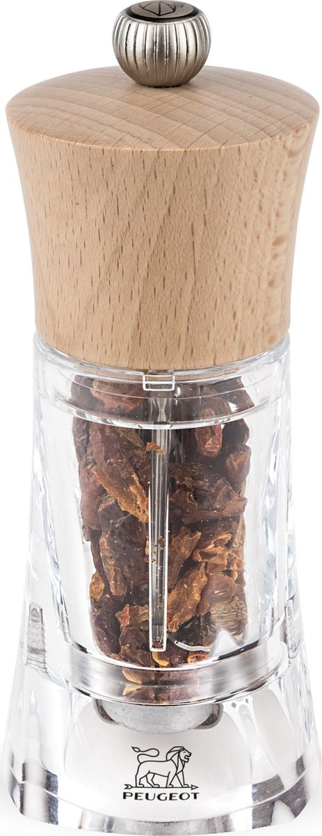 Moulin à poivre Peugeot oléron pour piment 14 cm - naturel - bois acrylique