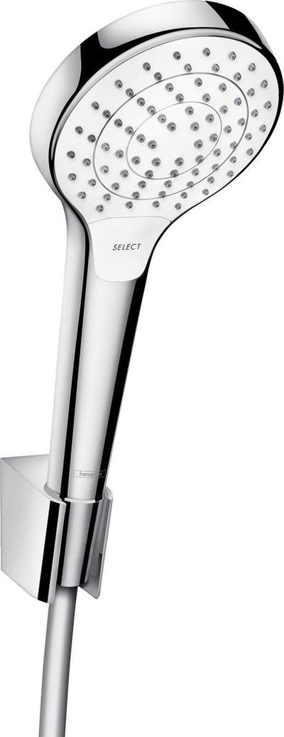 Hansgrohe croma select s vario porter's set de bain - tuyau 125 cm - chrome blanc